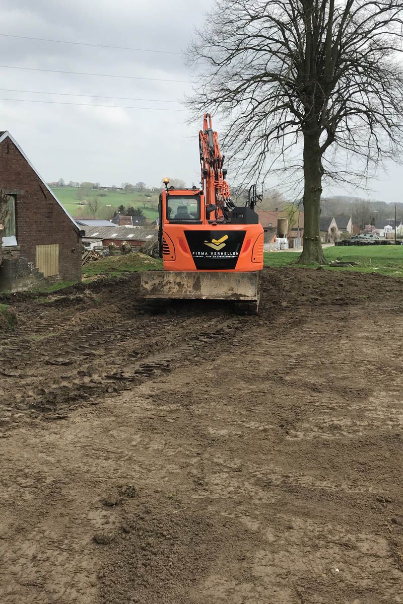Nivelleren tuin